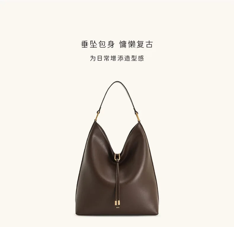 Suede Tote Bag For Women 2025 Fashion New Hobo Large Capacity Lazy Shoulder Underarm Bag Top-handle Bags Day Clutch Sac à Main