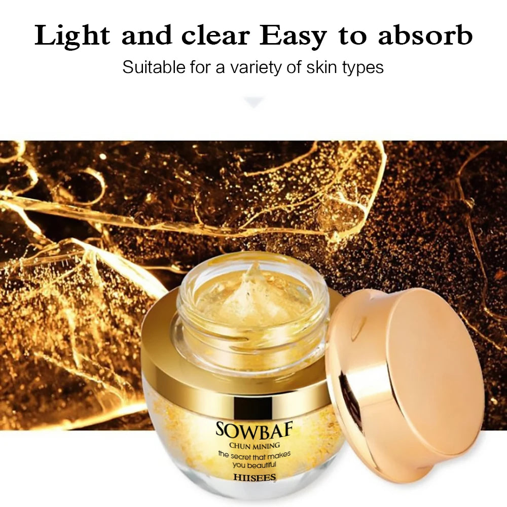 Crème Collagène Escargot Or 24K – Hydratante & Anti-Âge