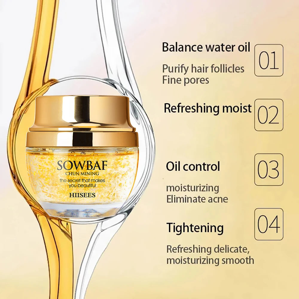 Crème Collagène Escargot Or 24K – Hydratante & Anti-Âge