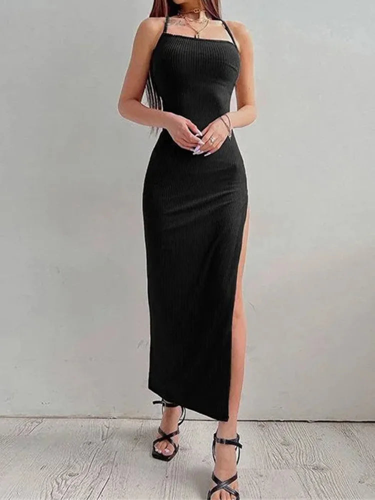 Robe Longue Noire Sexy