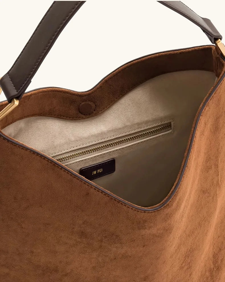 Suede Tote Bag For Women 2025 Fashion New Hobo Large Capacity Lazy Shoulder Underarm Bag Top-handle Bags Day Clutch Sac à Main