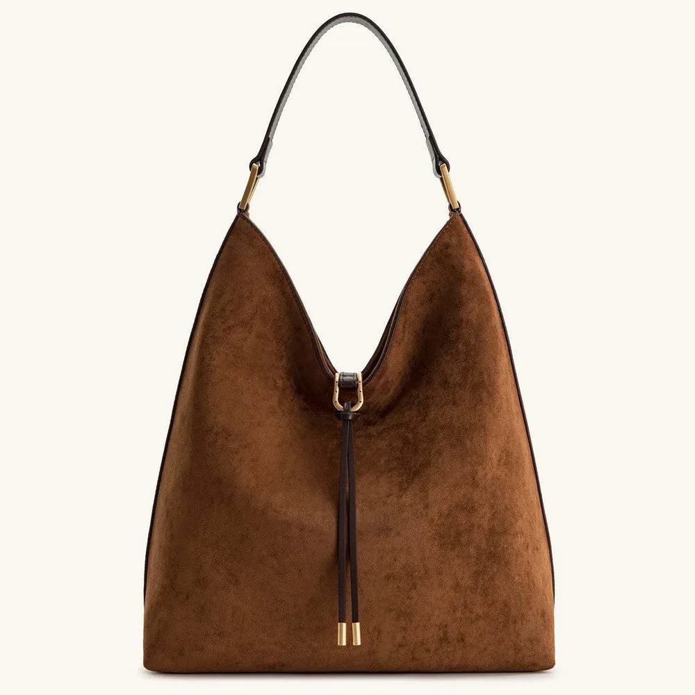 Suede Tote Bag For Women 2025 Fashion New Hobo Large Capacity Lazy Shoulder Underarm Bag Top-handle Bags Day Clutch Sac à Main