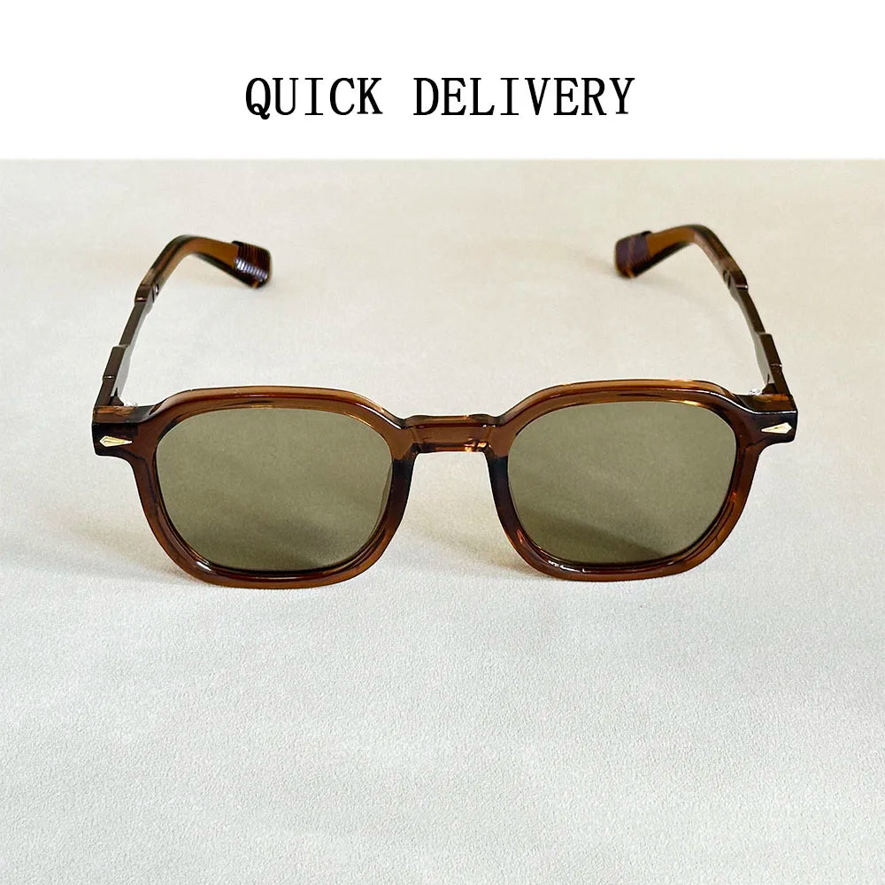 Gros plan sur les lunettes ALTAREV – design écaille moderne, verres teintés, détails raffiné