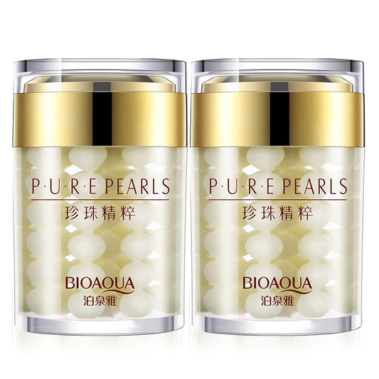 Crème hydratante BIOAQUA Pure Pearls – Soin anti-âge et raffermissant pour le visage
