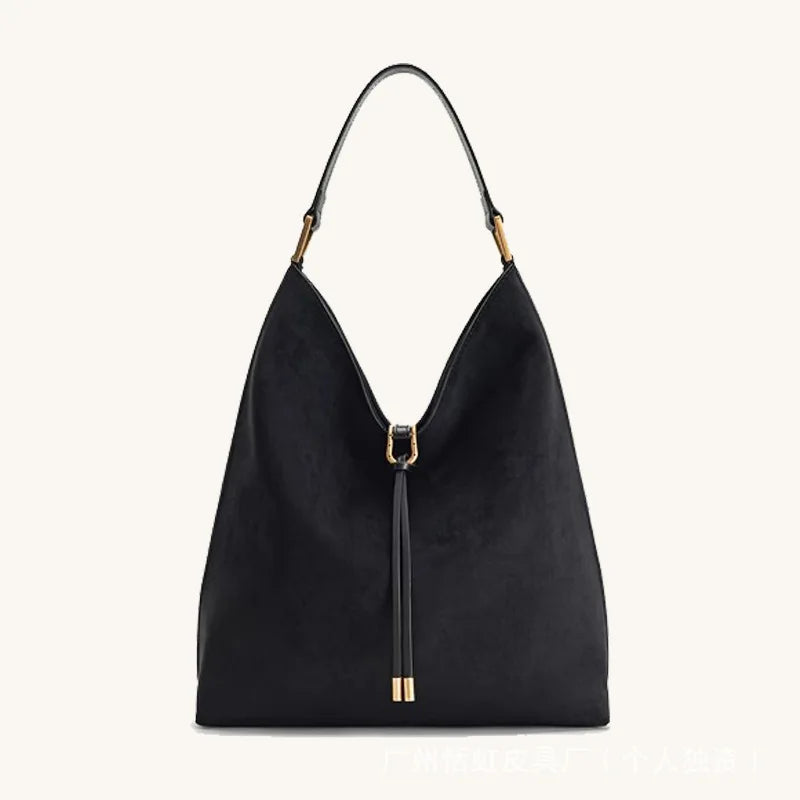 Suede Tote Bag For Women 2025 Fashion New Hobo Large Capacity Lazy Shoulder Underarm Bag Top-handle Bags Day Clutch Sac à Main