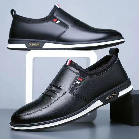 Chaussures habillées noires pour homme avec semelle antidérapante et finition élégante
